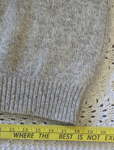 Vintage 90s LANDS END Men's Knit Sweater XL Heathered Brown Wool Made in USA - Picture 13 of 15