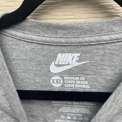 Nike Gray T Shirt RN 56323 CA 05553 Men's Sz XXL Cotton Blend New