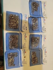 Prym Nickel Plated Brass Sew-On Snaps Size 1,2/0,3/0,4/0  (E)