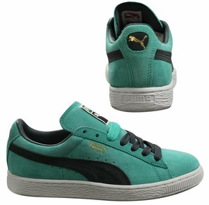 puma suede green