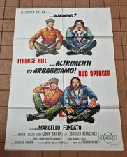 ALTRIMENTI CI ARRABBIAMO  TERENCE HILL  BUD SPENCER MANIFESTO ORIGINALE 1ED 1974