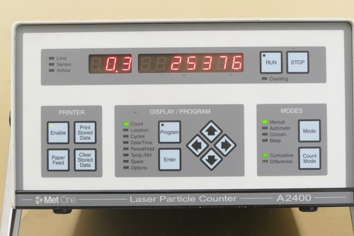 Met One Laser Particle Counter A2400-1-115V-1 (P/N 2083226-01) (See VIDEO)