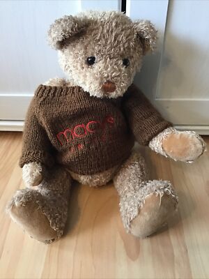 Macys New York Teddybär Plüsch Tier Stoff Kuscheltier Sammler