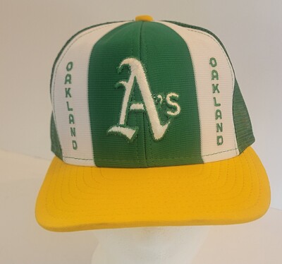 Vintage Oakland Athletics A's Mesh Trucker Snapback Hat Cap 90s