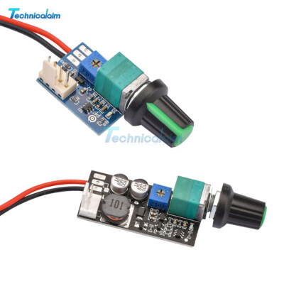 DC12V PWM Fan Governor Speed Control With Knob 2-3/4Wire Switch Fan Regulation