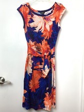 Ann Taylor Floral Design Sleeveless Fitted Dress XSP NWT