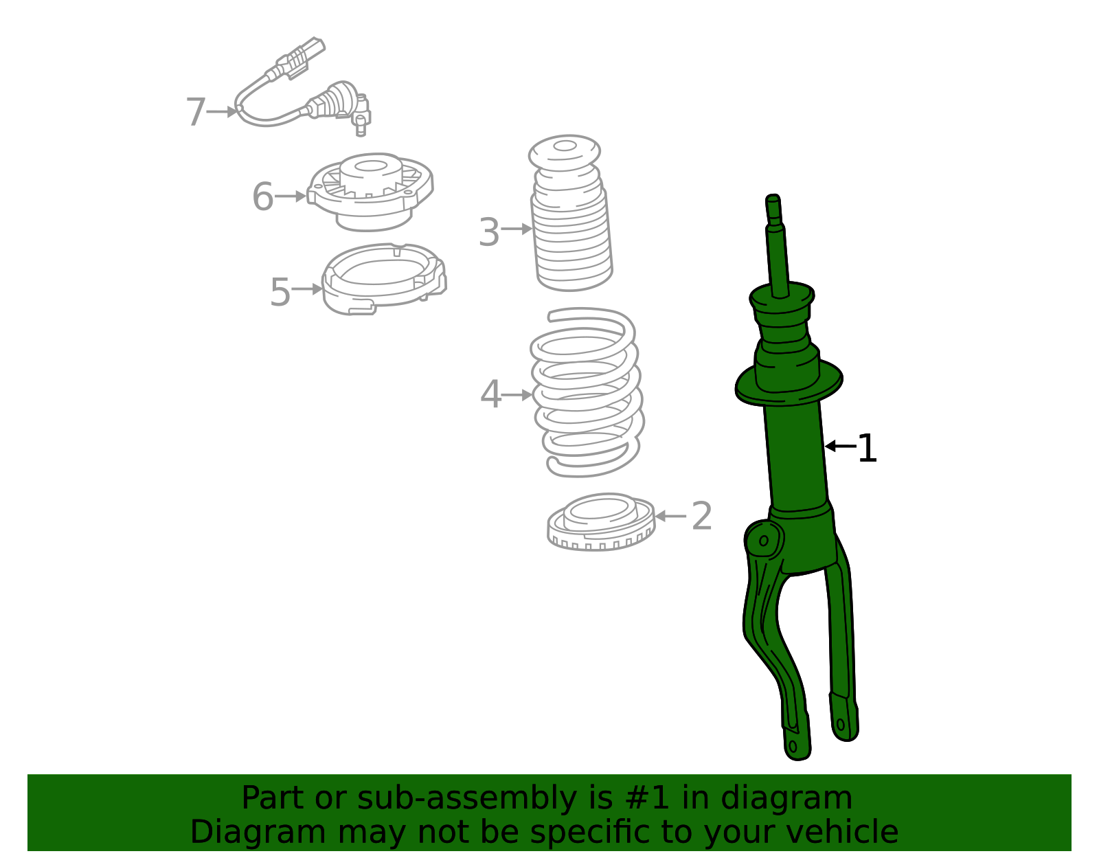 Genuine BMW Strut 37106884586 eBay