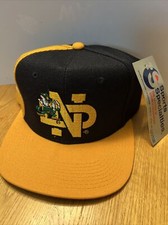 Vintage 90s Notre Dame IRISH Sports Specialties Snap Back HAT NEW Deadstock