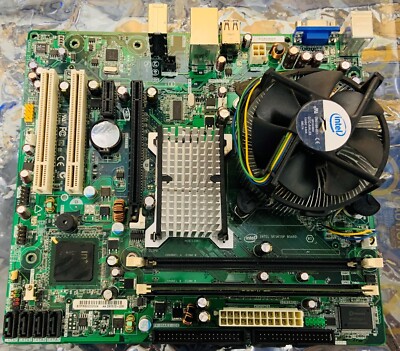 MicroATX Socket LGS775 w Intel Core 2 DUO E6750, 1GB Crucial DDR2 RAM