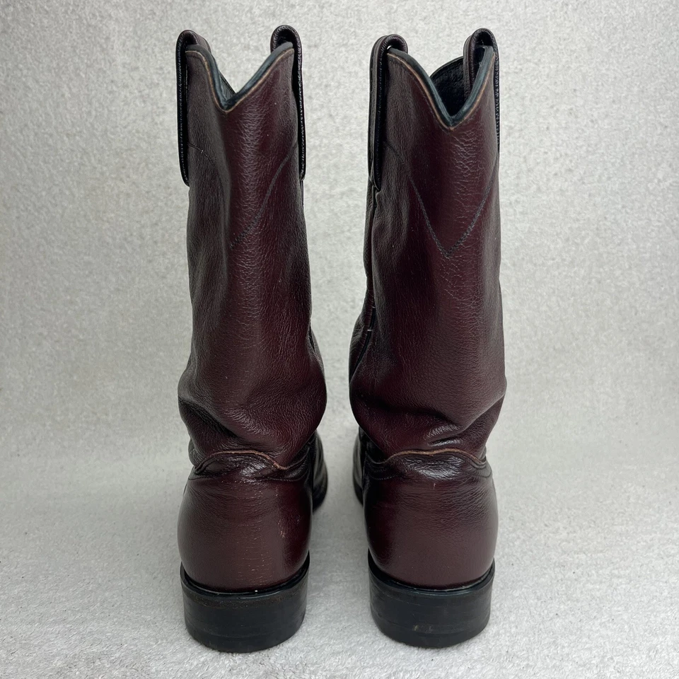 Dan Post кожи Western Roper ботинки-Oxblood бордовый женщин 6 богемное фестиваль - Изображение 3 из 4