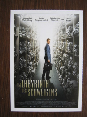 Filmplakatkarte / moviepostercard  Im Labyrinth des Schweigens   André Szymanski