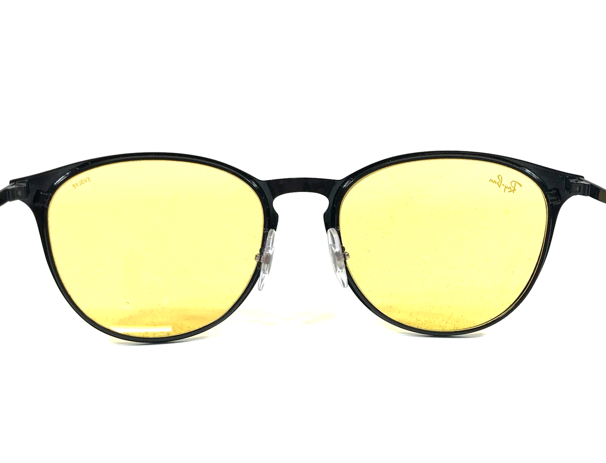 Ray-Ban Sunglasses RB3539 002/Q1 Black Frames w Yellow Ray-Ban Sunglasses RB3539 002/Q1 Black Frames w Yellow
