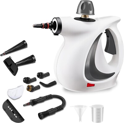 Handheld Steam Cleaner, Portable Steamer with Large Capacity,11-Piece Accessory