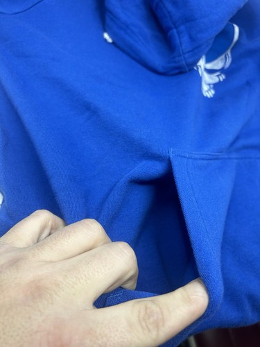 GRATEFUL DEAD Hoodie XL Double Wall Hood Laces Front Pocket Excellent Ripple Juc - Picture 15 of 15