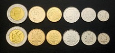 Namibia 6 PCS UNC Coin SET, 5 10 50 Cent 1 5 10 Dollars 2010 2015