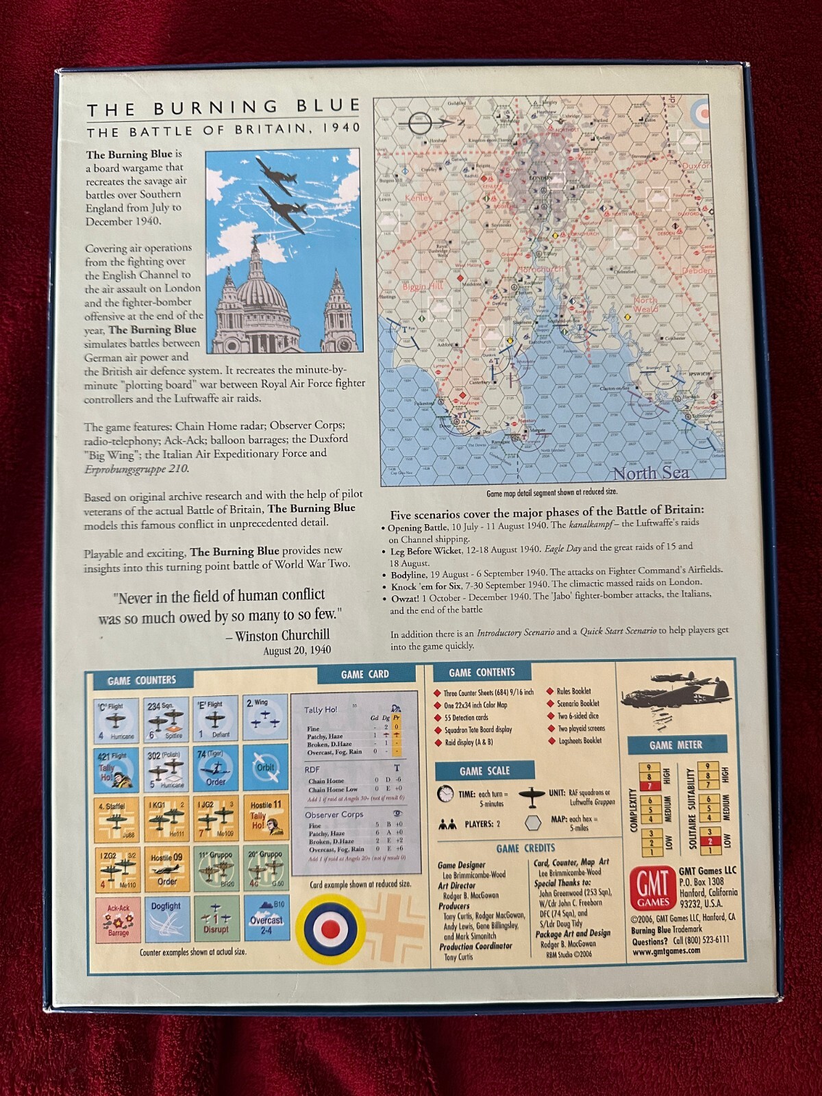 The Burning Blue GMT Games eBay