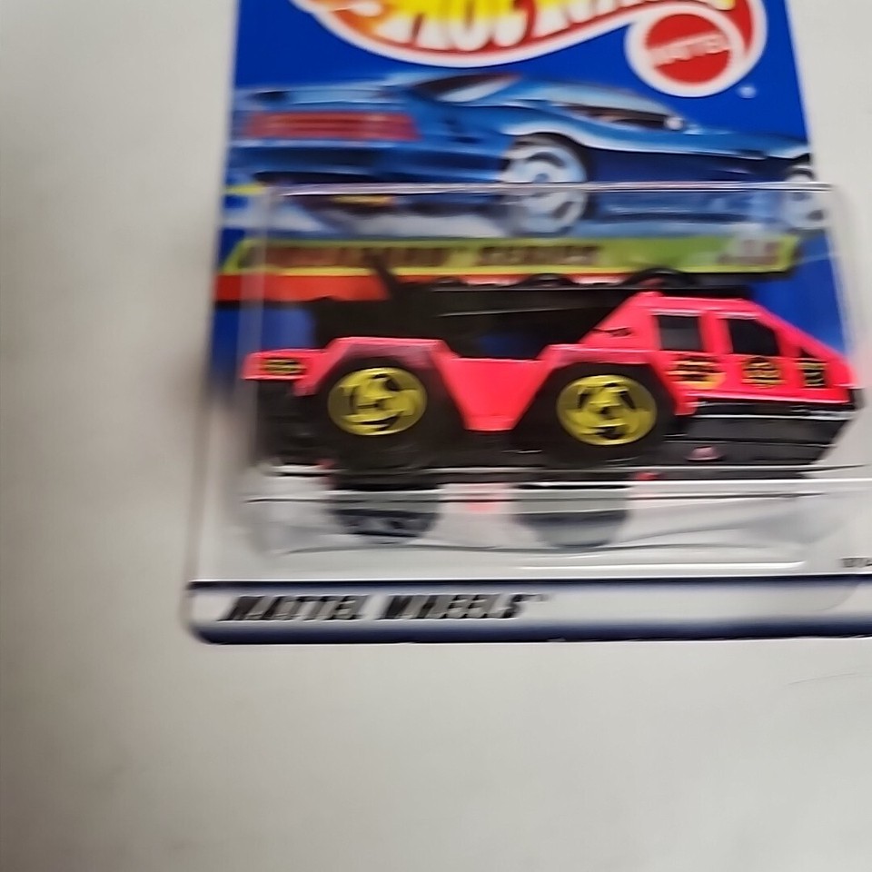 New 1998 Hot Wheels FLAME STOPPER #718 Biohazard Series (2 of 4) Pink ...