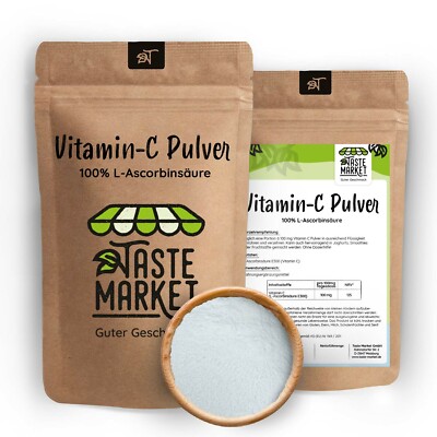 Vitamin C Pulver GRÖSSENAUSWAHL | L-Ascorbinsäure | 100% rein