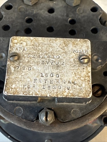 GE Train Locomotive Railroad General Electric GM Voltmeter 0-1500 Volt Gauge - Picture 6 of 13