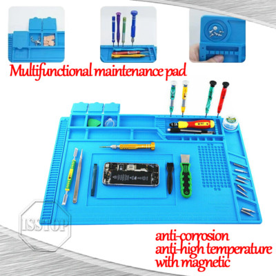 Phone Repair Silicone Pad Magnetic Work Mat Screwdriver Pad for IPhone X 8 7 6