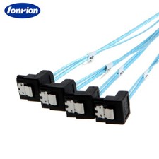 Mini External SAS HD 36 Pin SFF-8644 to 4 SATA server external data cable 12Gbps