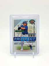 2024 Panini Prospect Edition - #39 Matt Shaw - Holo Ticket Base