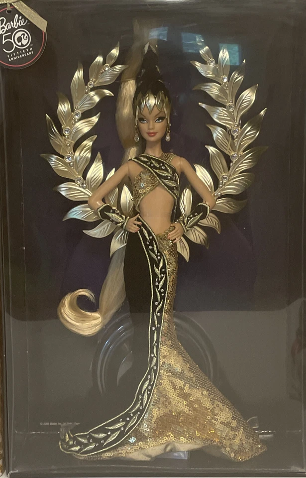 Bob Mackie GOLDEN LEGACY Barbie Doll NRFB 2009 Gold Label NEW Limited Edition  - Image 2 of 4