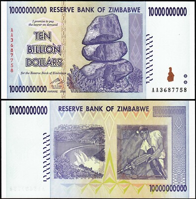 AA-Prefix 200 million P-81 Zimbabwe 200,000,000 XF 2008