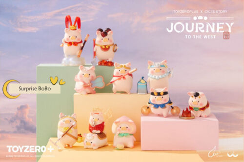Toyzero+ LuLu the Piggy Journey to the West Series 8 piezas/juego caja ciega figura - Imagen 2 de 8