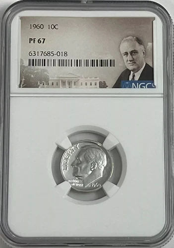 1960 Roosevelt Dime 10C NGC PF67