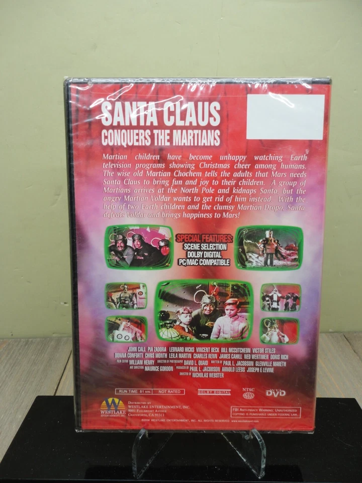 Santa Claus Conquers The Martians DVD Kids Sci-Fi Christmas Movie Pia Zadora New - Image 2 of 3