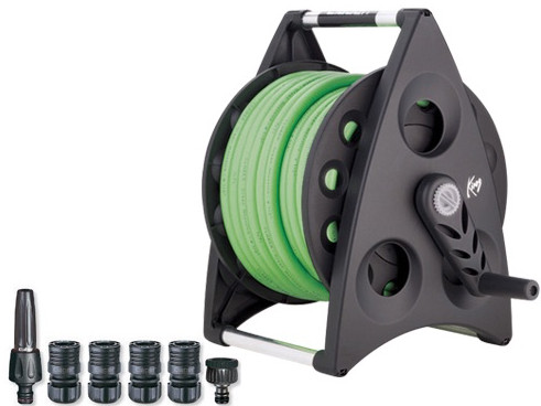 AVVOLGITUBI CLABER KIROS CON ACCESSORI E TUBO 20 MT. 1/2" IRRIGAZIONE GIARDINO