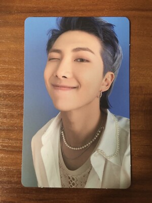 BTS RM BUTTER OFFICIAL PHOTO CARD PEACH + CREAM VERSION + MESSAGE