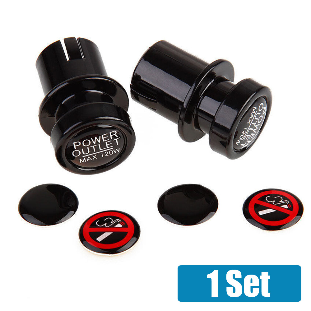 2PCS 21MM Car Cigarette Lighter Plug Outlet Cover Cap Socket Accessories DC  12V