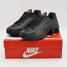 HQ1988-001 Nike Shox R4 Black Bright Crimson Men's 