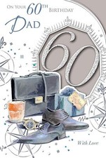 Dad  On Your 60th Happy Birthday Medium Age 60 Style Card New Xpress Yourself
