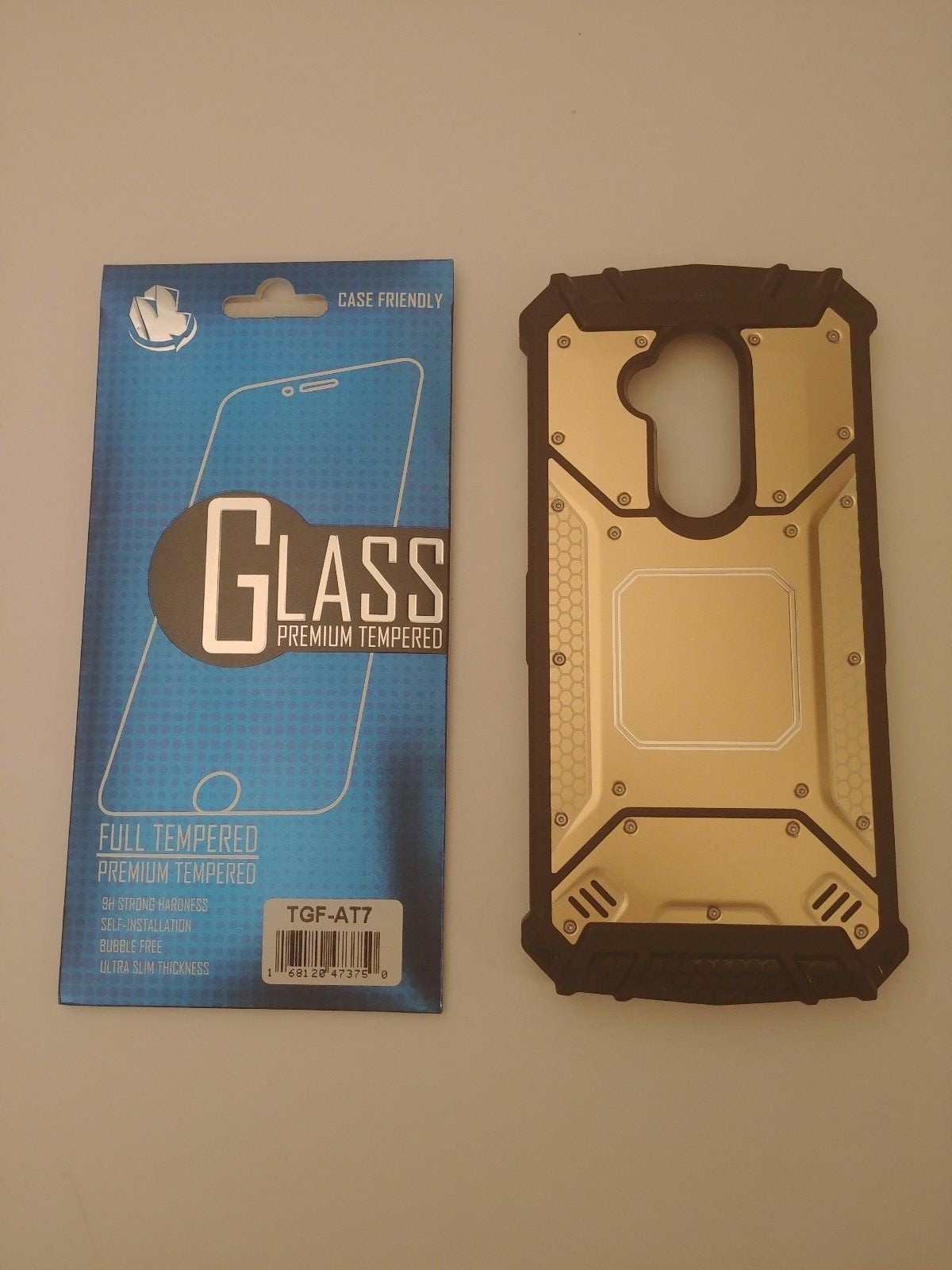 TJS Revvl 2 Plus Case Military Shockproof w/Tempered Glass 