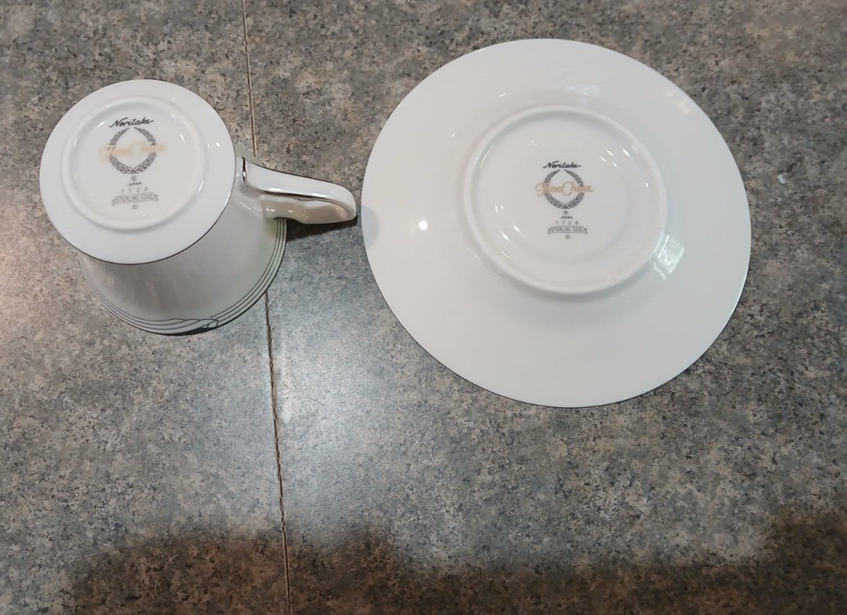 Vintage Noritake Sterling Cove cup and saucer # 7720 | eBay