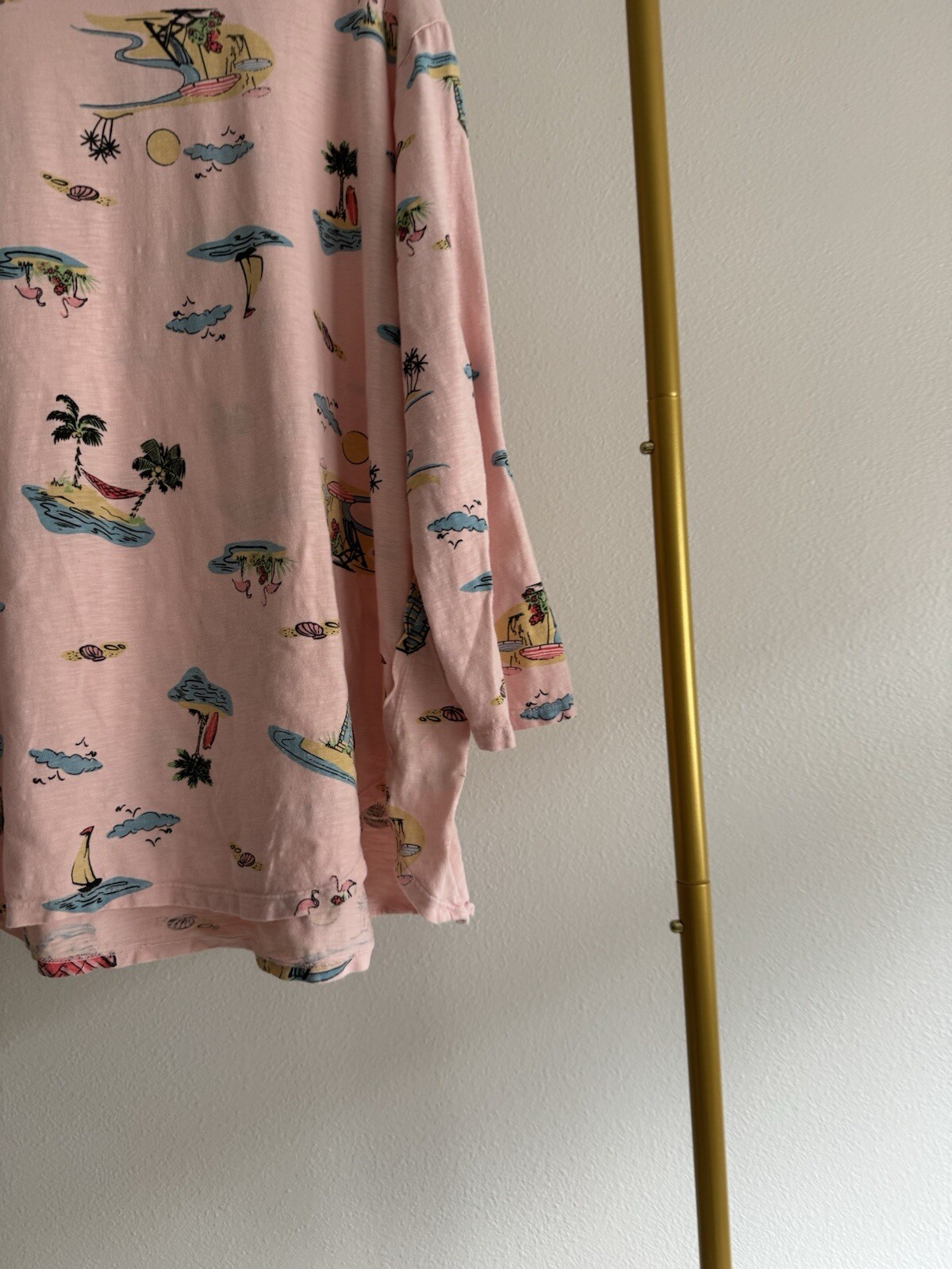 FRESH PRODUCT "BEACHY KEEN" CATALINA TOP ROSA BLUSH DONNA TG 3X