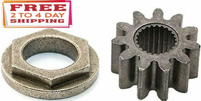Mower Steering Shaft Pinion Gear & Bushing Cub Cadet LT1042 LT1045