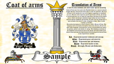 Chruger-Krugr COAT OF ARMS HERALDRY BLAZONRY PRINT