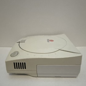 SEGA Dreamcast HKT-3020 Home REV 1 Console - White Clock battery dead plays disc