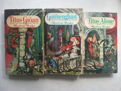 The Gormenghast Trilogy By Mervyn Peake, Paperbacks From Ballantine Books 1974
