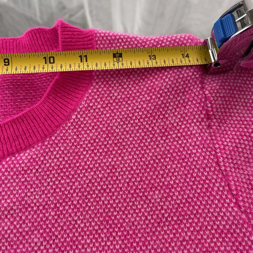 J. Suéter Crew Edición Limitada 100% Cachemira Cuello Redondo Con Puntada Ojo de Pájaro S Foto 4 de 4