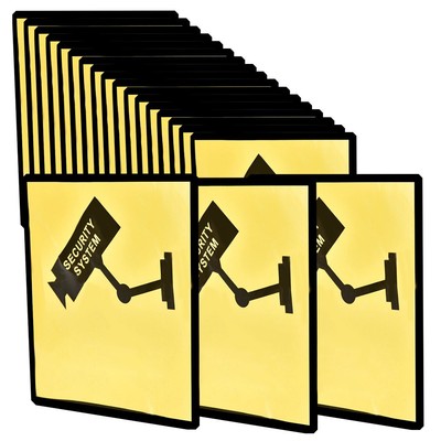 20x CCTV Surveillance Camera Security System Warning Sticker Sign Decal Hot