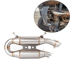 Tubo silenciador de escape de enlace medio para motocicleta Polaris RZR XP Turbo S 2016-2022