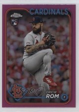 2024 Topps Chrome Pink Refractor Drew Rom #195 4s3