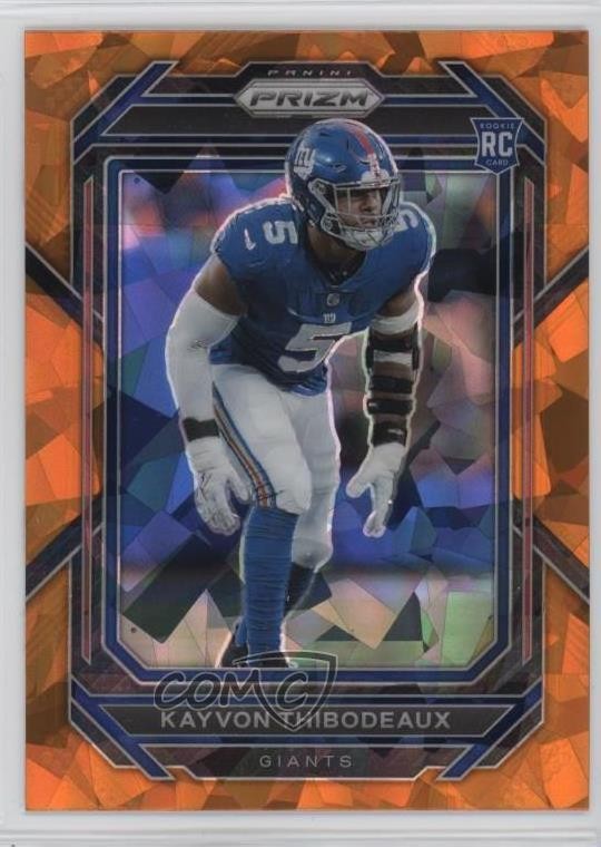 2022 Panini Prizm Rookies Orange Ice Prizm Kayvon Thibodeaux #370 01sb