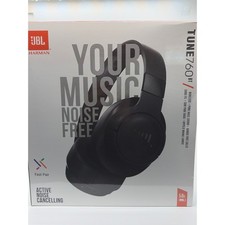 JBL Tune 760BT Wireless Over-Ear NC Headphones Black Pure Bass Bluetooth v5.0 2A