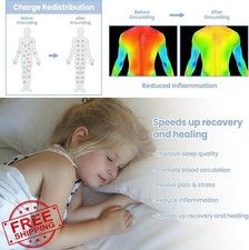 Grounding Sheets King Size Organic Cotton Silver Fitted Sheet